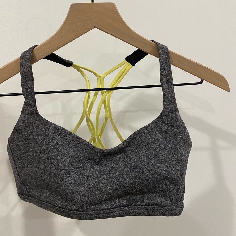 Lululemon sports bra, 2 tone criss crossed back